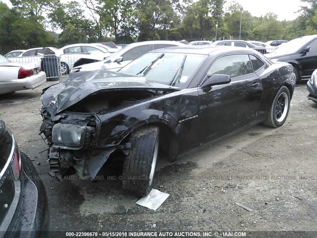 2G1FA1E34C9164600 - 2012 CHEVROLET CAMARO LS BLACK photo 2