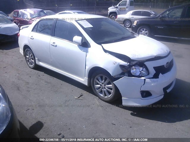 2T1BU4EE1AC527366 - 2010 TOYOTA COROLLA S/LE/XLE WHITE photo 1