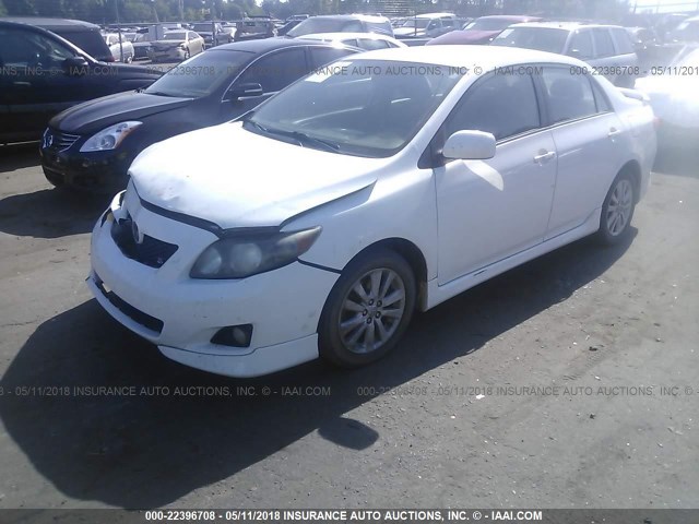 2T1BU4EE1AC527366 - 2010 TOYOTA COROLLA S/LE/XLE WHITE photo 2