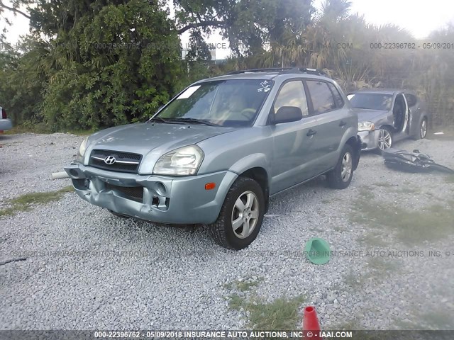 KM8JM12BX6U470286 - 2006 HYUNDAI TUCSON GL BLUE photo 2