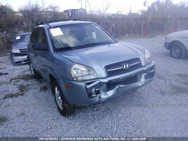 KM8JM12BX6U470286 - 2006 HYUNDAI TUCSON GL BLUE photo 6