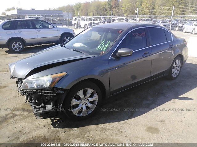 1HGCP26878A131631 - 2008 HONDA ACCORD EXL GRAY photo 2