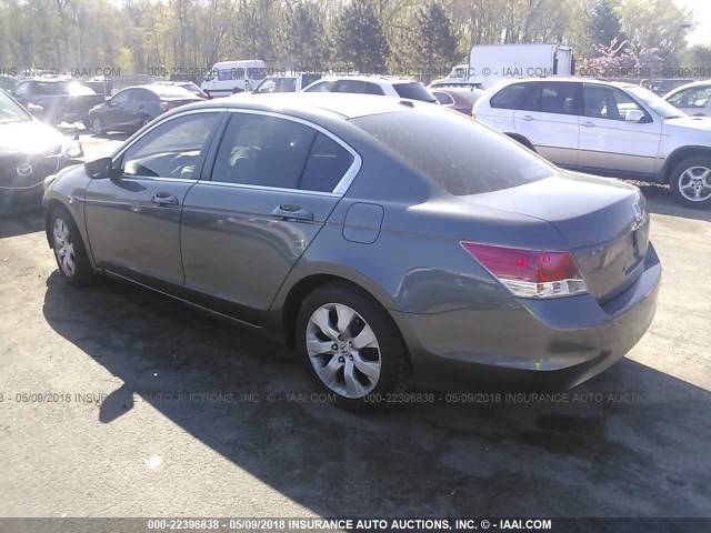 1HGCP26878A131631 - 2008 HONDA ACCORD EXL GRAY photo 3