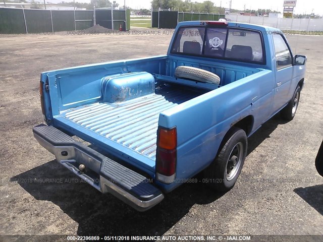 1N6SD11SXSC312277 - 1995 NISSAN TRUCK E/XE BLUE photo 4