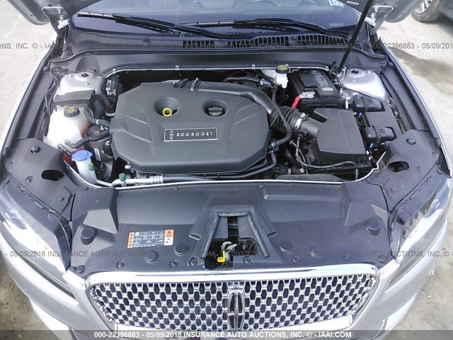 3LN6L5E93HR609421 - 2017 LINCOLN MKZ RESERVE ვერცხლისფერი ფოტო 10