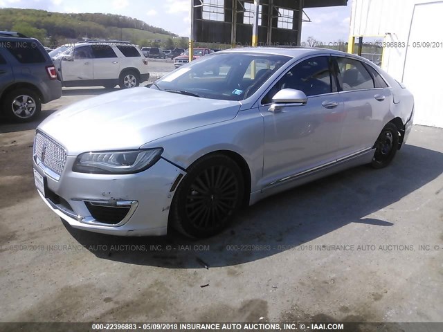 3LN6L5E93HR609421 - 2017 LINCOLN MKZ RESERVE ვერცხლისფერი ფოტო 2