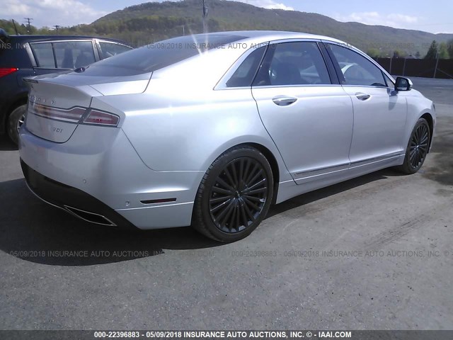3LN6L5E93HR609421 - 2017 LINCOLN MKZ RESERVE ვერცხლისფერი ფოტო 4