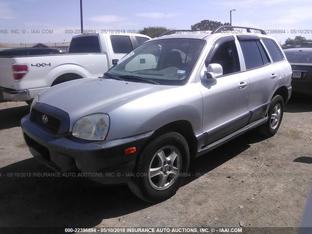 KM8SC13D03U530871 - 2003 HYUNDAI SANTA FE GLS/LX GRAY photo 2