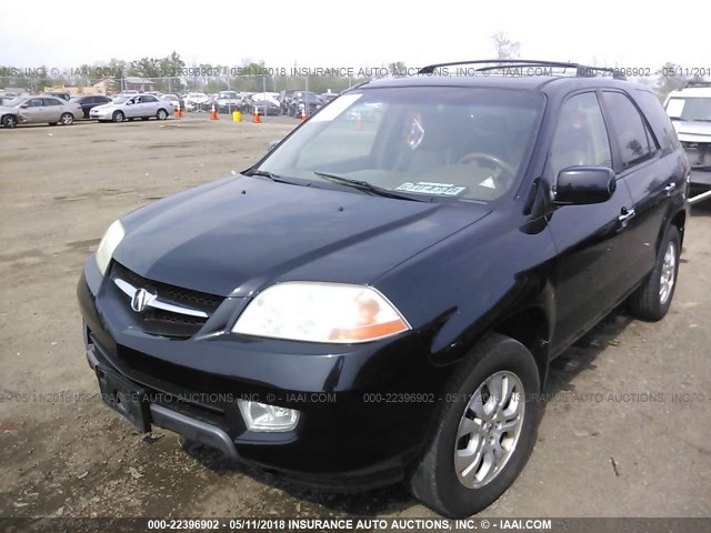 2HNYD18823H513090 - 2003 ACURA MDX TOURING BLACK photo 2