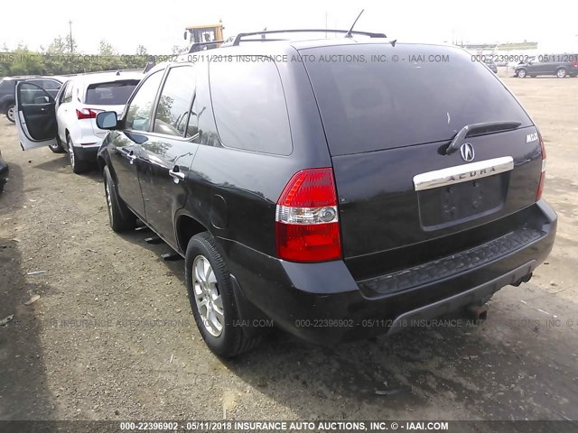 2HNYD18823H513090 - 2003 ACURA MDX TOURING BLACK photo 3