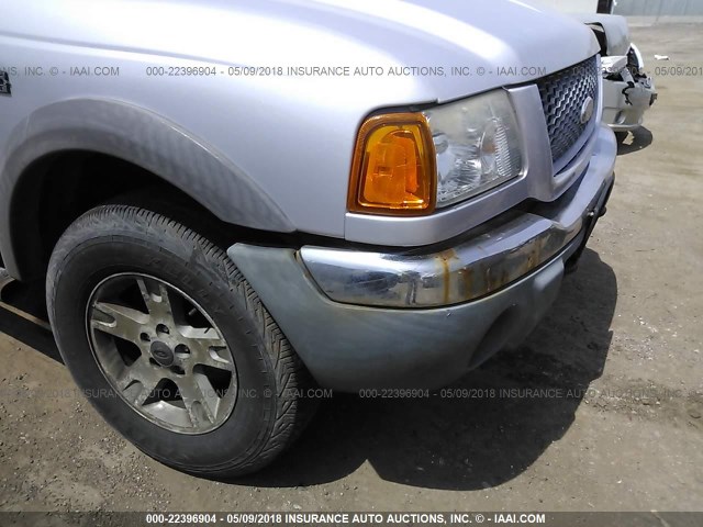 1FTZR45E83PB02070 - 2003 FORD RANGER SUPER CAB SILVER photo 6