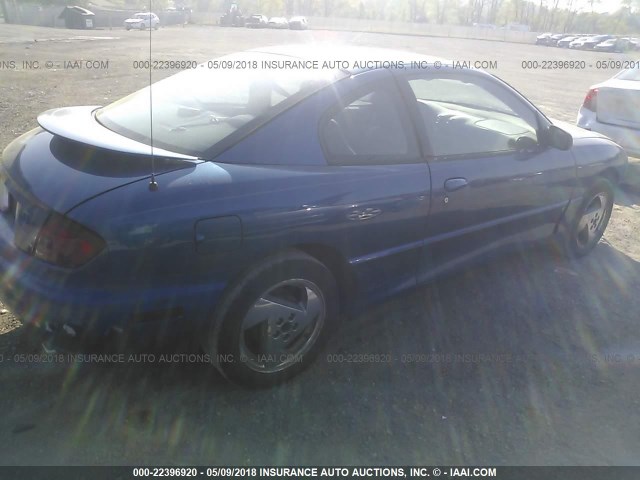 3G2JB12F64S162384 - 2004 PONTIAC SUNFIRE BLUE photo 4