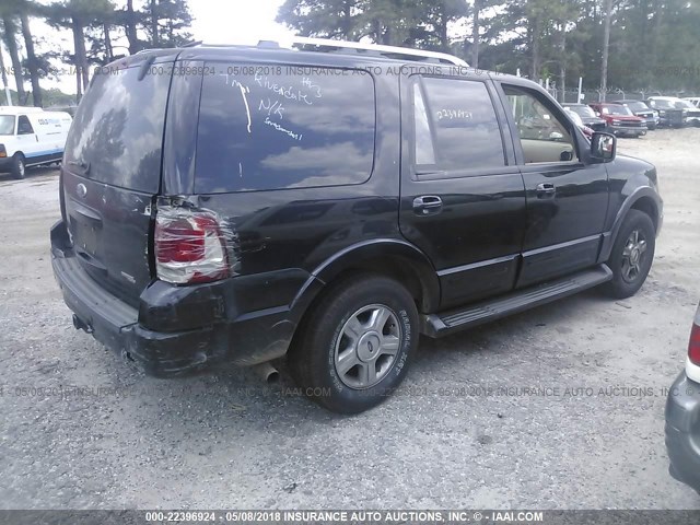 1FMFU19555LB13088 - 2005 FORD EXPEDITION LIMITED BLACK photo 4