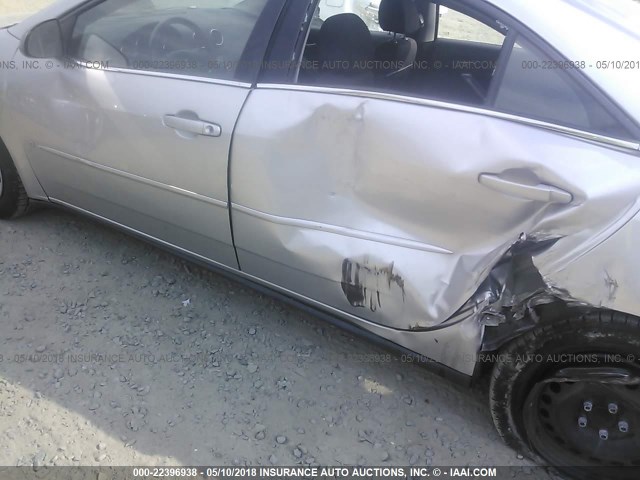 1G2ZF58BX74186226 - 2007 PONTIAC G6 VALUE LEADER/BASE GRAY photo 6