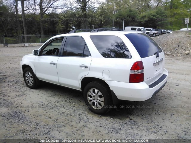 2HNYD18653H536328 - 2003 ACURA MDX TOURING WHITE photo 3