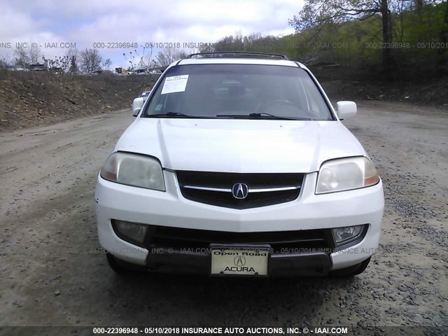 2HNYD18653H536328 - 2003 ACURA MDX TOURING WHITE photo 6