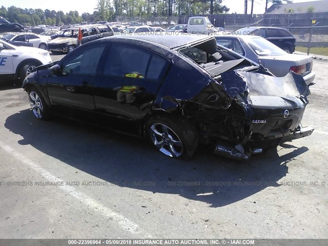 1N4BA41E17C828676 - 2007 NISSAN MAXIMA SE/SL BLACK photo 3