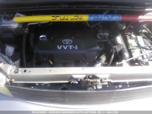 JTLKT334164033367 - 2006 TOYOTA SCION XB GRAY photo 10