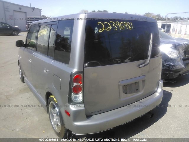 JTLKT334164033367 - 2006 TOYOTA SCION XB GRAY photo 3