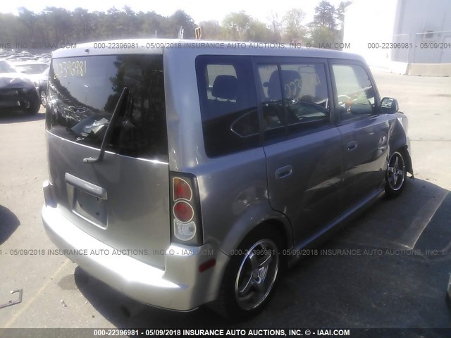 JTLKT334164033367 - 2006 TOYOTA SCION XB GRAY photo 4