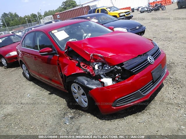 3VWDP7AJ3DM403354 - 2013 VOLKSWAGEN JETTA SE RED photo 1