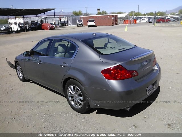 JNKCV61E69M306040 - 2009 INFINITI G37 JOURNEY/SPORT GRAY photo 3