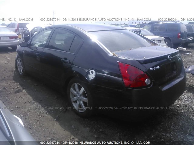 1N4BA41E54C872661 - 2004 NISSAN MAXIMA SE/SL BLACK photo 3