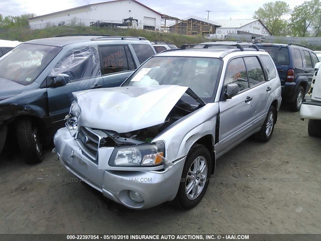 JF1SG65634G755442 - 2004 SUBARU FORESTER 2.5XS SILVER photo 2