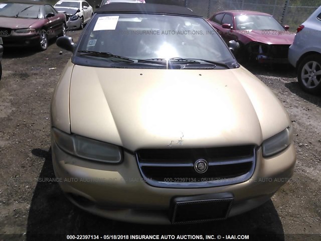 3C3EL55H5VT586041 - 1997 CHRYSLER SEBRING JXI GOLD photo 6