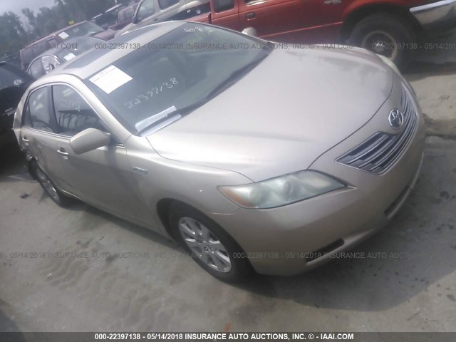 4T1BB46K68U044605 - 2008 TOYOTA CAMRY HYBRID GOLD photo 1