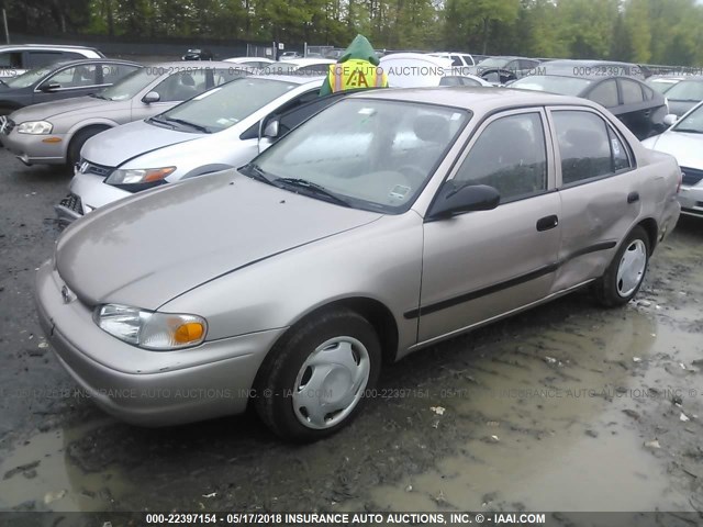 1Y1SK52872Z418200 - 2002 CHEVROLET GEO PRIZM LSI TAN photo 2