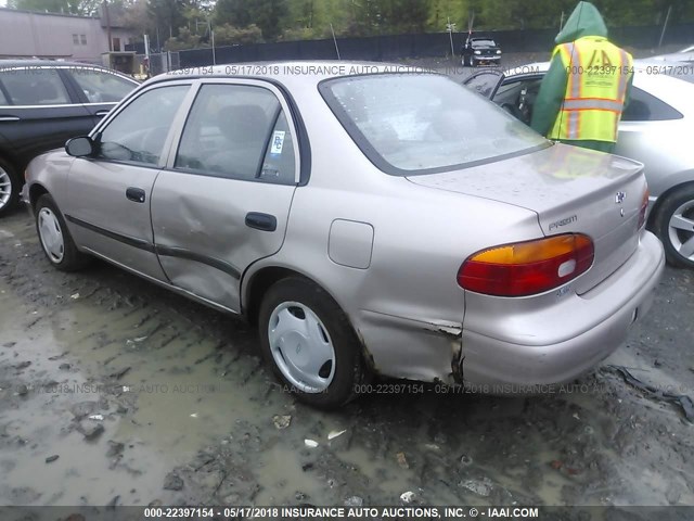 1Y1SK52872Z418200 - 2002 CHEVROLET GEO PRIZM LSI TAN photo 3