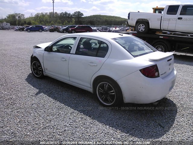 1G1AM58B877211601 - 2007 CHEVROLET COBALT SS WHITE photo 3