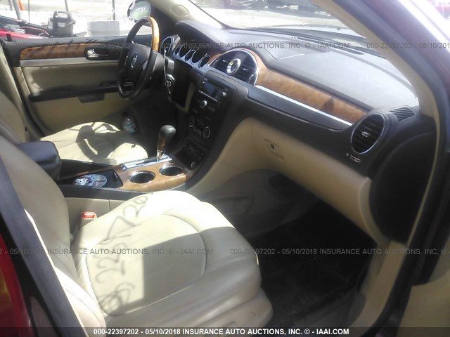 5GAER23D99J174146 - 2009 BUICK ENCLAVE CXL 红色 照片 5