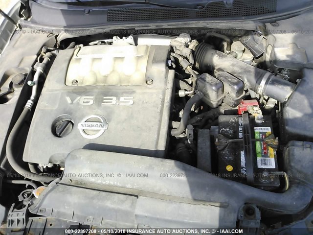 1N4BA41E66C820880 - 2006 NISSAN MAXIMA SE/SL SILVER photo 10