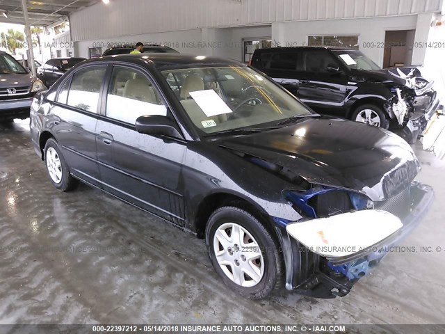 2HGES16375H512074 - 2005 HONDA CIVIC DX VP BLACK photo 1