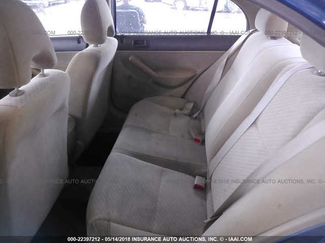 2HGES16375H512074 - 2005 HONDA CIVIC DX VP შავი ფოტო 8