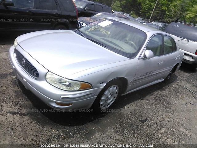 1G4HP54K424114677 - 2002 BUICK LESABRE CUSTOM SILVER photo 2