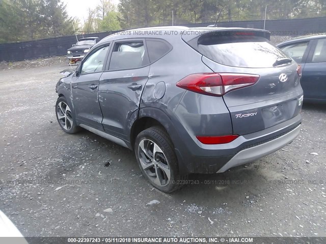 KM8J3CA27HU268864 - 2017 HYUNDAI TUCSON LIMITED/SPORT AND ECO/SE BLACK photo 3