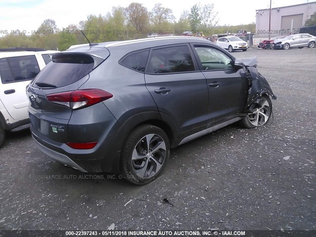 KM8J3CA27HU268864 - 2017 HYUNDAI TUCSON LIMITED/SPORT AND ECO/SE BLACK photo 4
