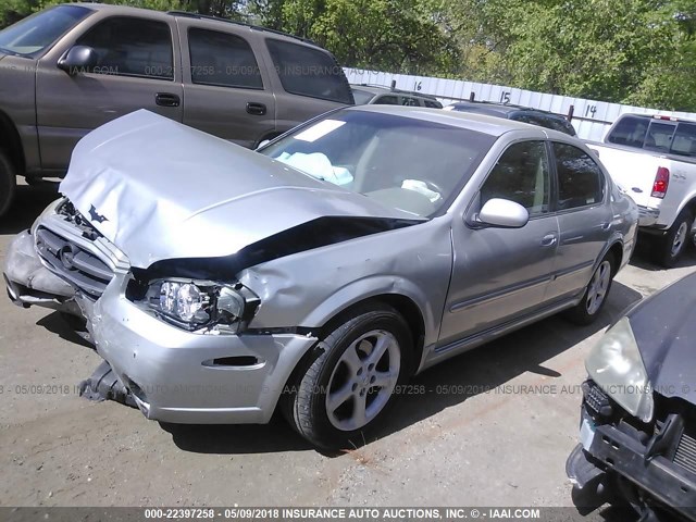 JN1DA31D93T516199 - 2003 NISSAN MAXIMA GLE/GXE/SE SILVER photo 2