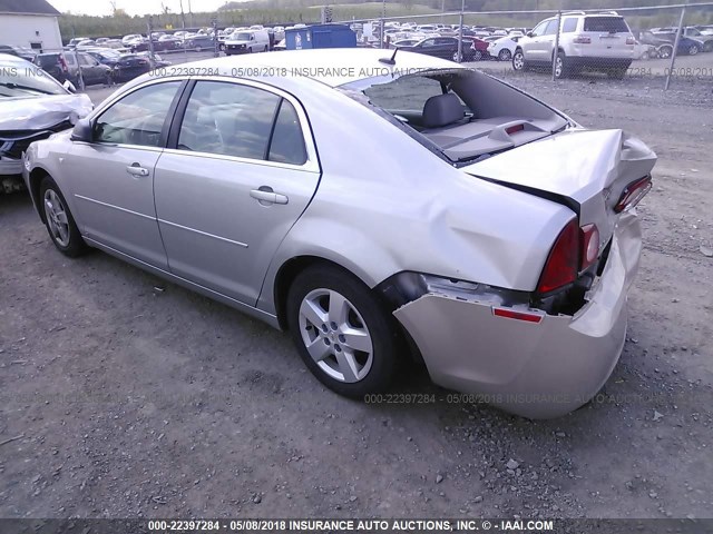 1G1ZG57B58F218511 - 2008 CHEVROLET MALIBU LS Gümüş foto 3