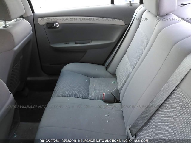 1G1ZG57B58F218511 - 2008 CHEVROLET MALIBU LS Gümüş foto 8