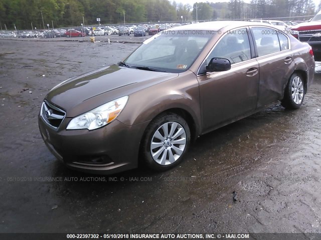 4S3BMBK62B3258452 - 2011 SUBARU LEGACY 2.5I LIMITED BROWN photo 2