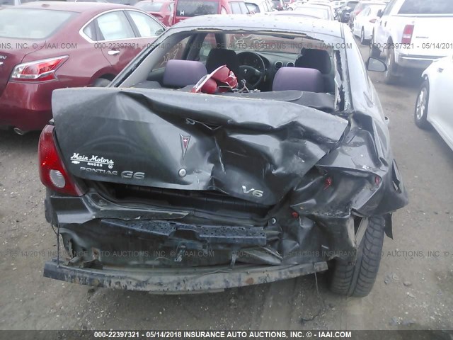 1G2ZG578464166880 - 2006 PONTIAC G6 SE1 GRAY photo 6