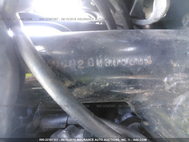 JH2PC0802GM305603 - 1986 HONDA VT500 C BLACK photo 10