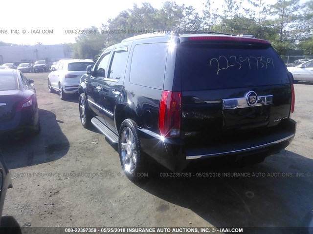 1GYS4BEF9BR166869 - 2011 CADILLAC ESCALADE LUXURY შავი ფოტო 3