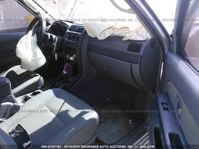 5N1ED28T22C532755 - 2002 NISSAN XTERRA XE/SE SILVER photo 5