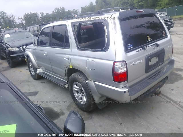 JT3HN86R010338383 - 2001 TOYOTA 4RUNNER SR5 SILVER photo 3