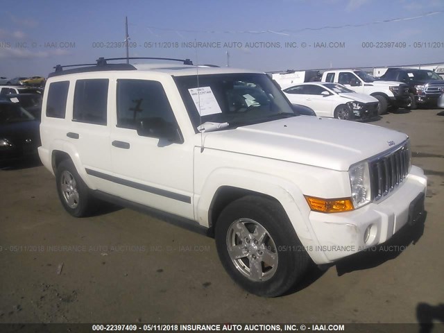 1J8HG48K36C337323 - 2006 JEEP COMMANDER WHITE photo 1
